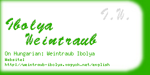 ibolya weintraub business card